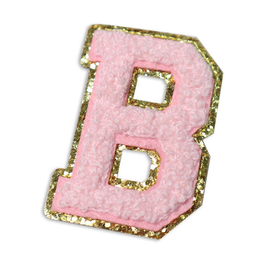 BABY PINK LETTER PATCH (ADHESIVE)