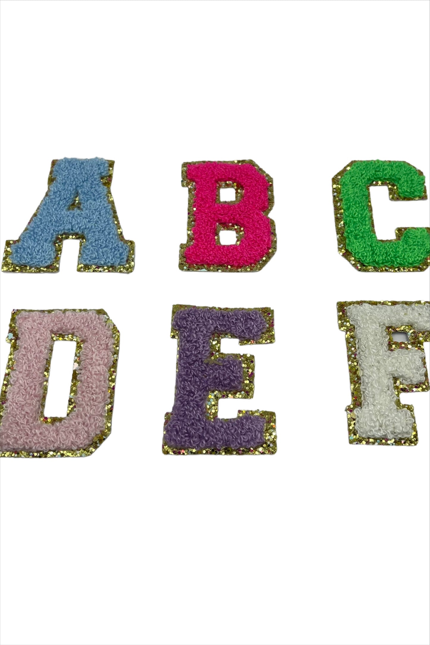 PURPLE LETTER PATCH (ADHESIVE)