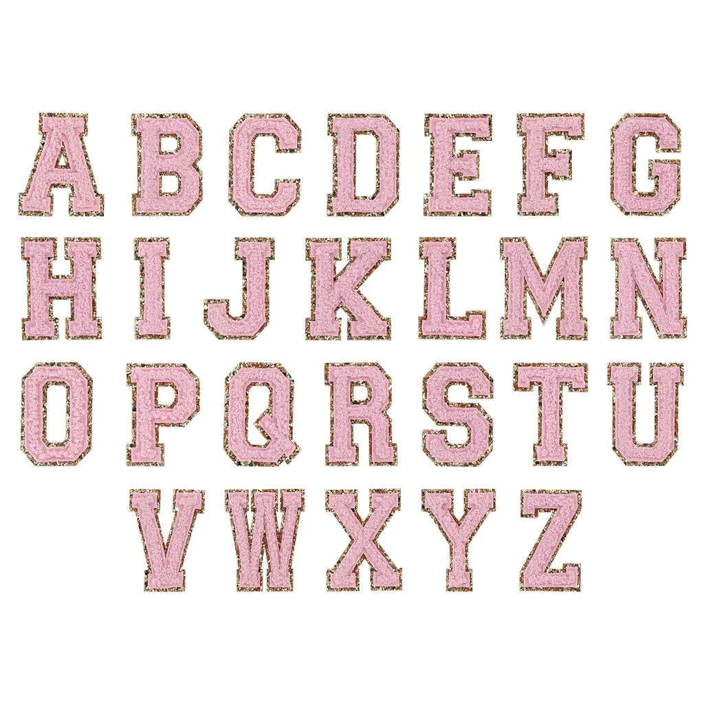 Baby Pink Letter Patch (IRON ON)